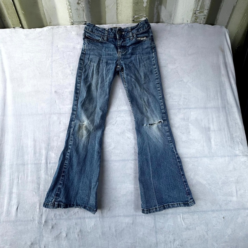 Lee Riders Flare Jeans Womens 22W Blue Denim Medium Wash 5-Pockets Classic